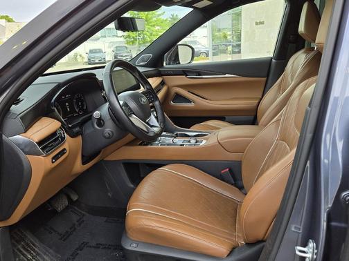 Moonbow Blue/Black Obsidian 2023 INFINITI QX60 AUTOGRAPH