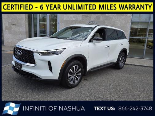 Glacier White 2023 INFINITI QX60 Pure