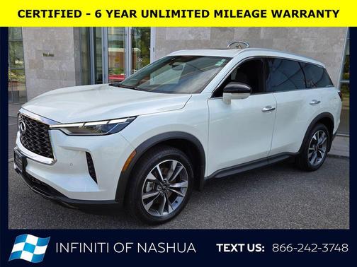 Majestic White 2023 INFINITI QX60 Luxe