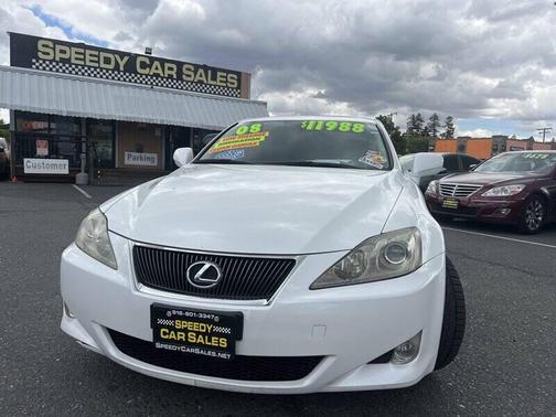 White 2008 Lexus IS 250 Base