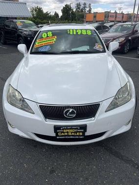 White 2008 Lexus IS 250 Base