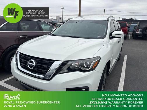 Pearl White Tricoat 2019 Nissan Pathfinder SL