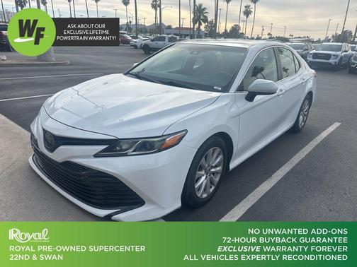 Super White 2020 Toyota Camry LE