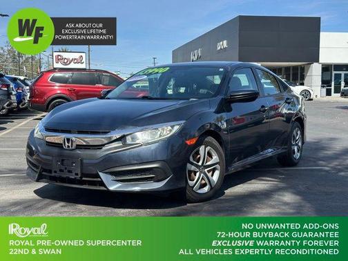 Blue 2016 Honda Civic LX