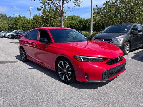 Rallye Red 2025 Honda Civic Hybrid Sport
