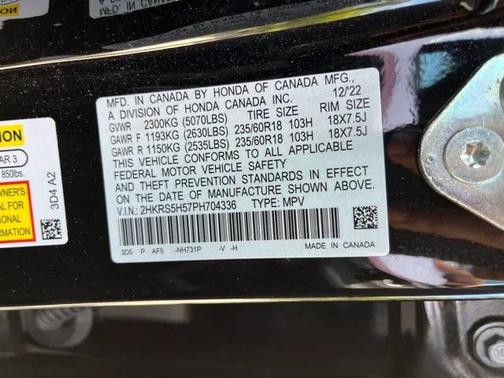 2023 Honda CR-V Hybrid Sport FWD