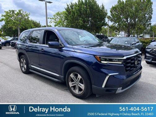 Obsidian Blue Pearl 2024 Honda Pilot EX-L 7 Passenger