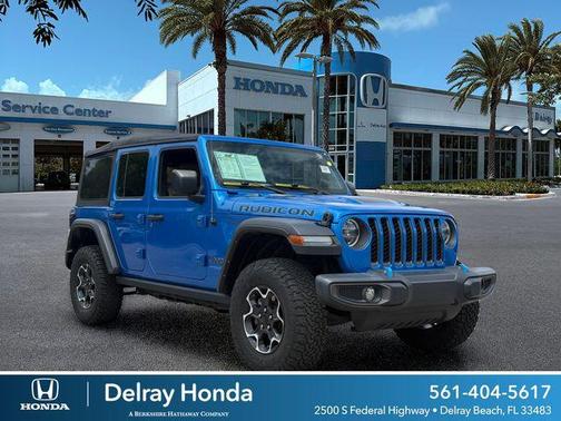 Hydro Blue Pearlcoat 2022 Jeep Wrangler Unlimited 4xe Rubicon
