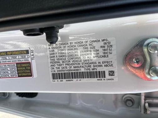2022 Honda CR-V 2WD EX