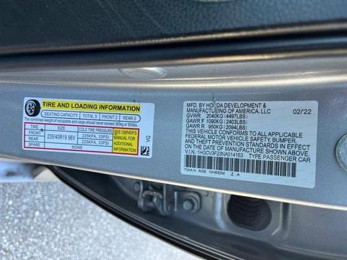 2022 Honda Accord Hybrid Base