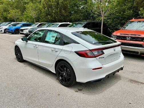 PLATINUM WHITE 2026 Honda Civic Hybrid Sport