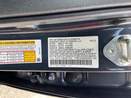 2024 Honda Accord LX 1.5T