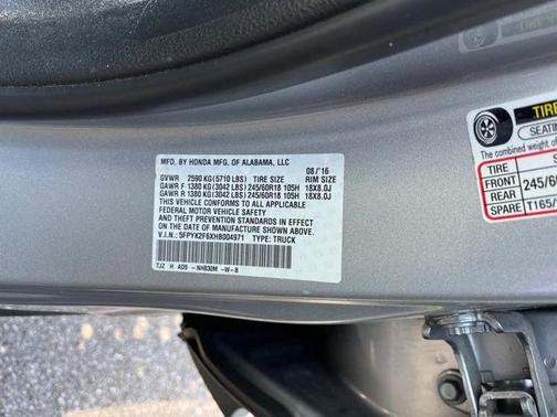 2017 Honda Ridgeline RTL