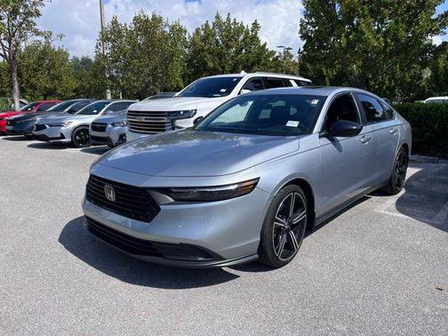 Lunar Silver 2023 Honda Accord Hybrid Sport