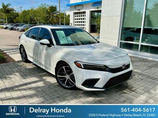Platinum White Pearl 2024 Honda Civic Touring