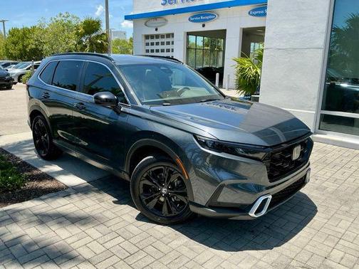 Gray 2024 Honda CR-V Hybrid Sport Touring AWD