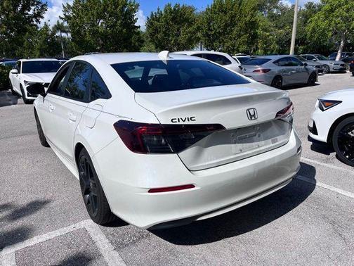 Platinum White Pearl 2025 Honda Civic Sport