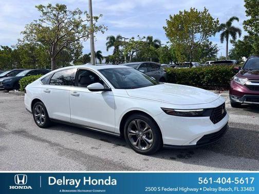 Platinum White Pearl 2024 Honda Accord EX