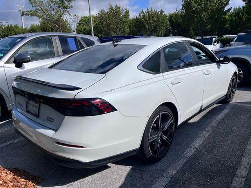Platinum White Pearl 2024 Honda Accord Hybrid Sport