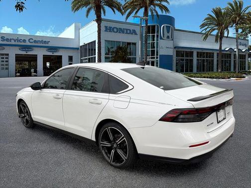 Platinum White Pearl 2024 Honda Accord Hybrid Sport