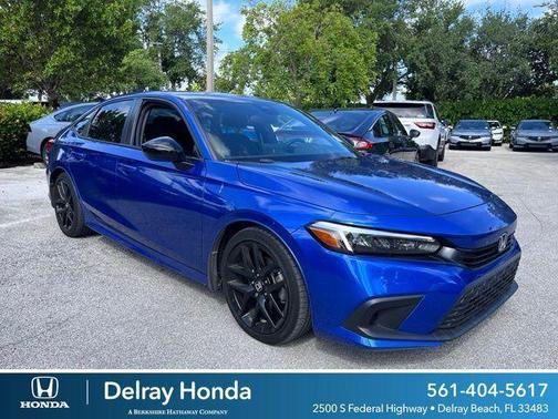 Aegean Blue 2024 Honda Civic Sport
