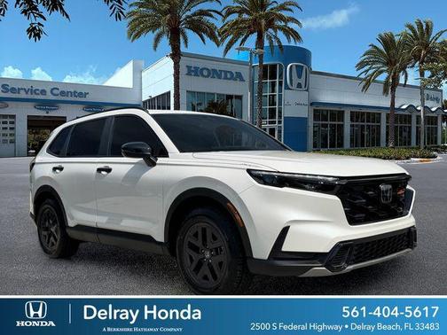Platinum White Pearl 2026 Honda CR-V Hybrid TrailSport AWD