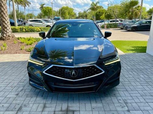 Platinum White Pearl 2023 Acura TLX Technology