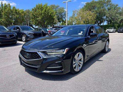 Platinum White Pearl 2023 Acura TLX Technology