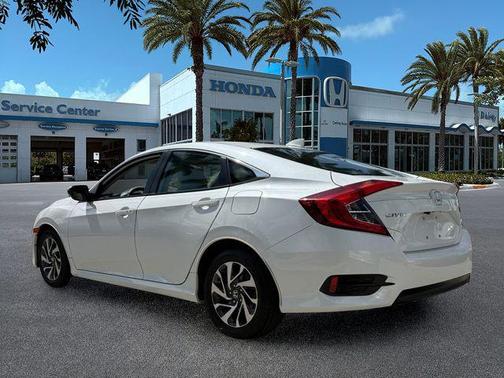 White Orchid Pearl 2018 Honda Civic EX