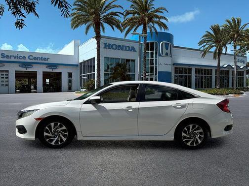 White Orchid Pearl 2018 Honda Civic EX