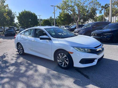 White Orchid Pearl 2018 Honda Civic EX