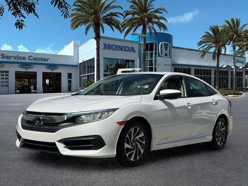 White Orchid Pearl 2018 Honda Civic EX