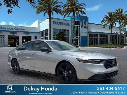 Lunar Silver 2023 Honda Accord Hybrid Sport-L