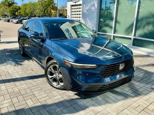 Canyon River Blue 2023 Honda Accord Hybrid EX-L