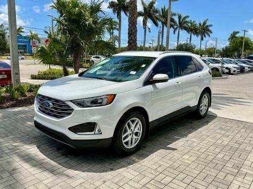 Oxford White 2021 Ford Edge SEL
