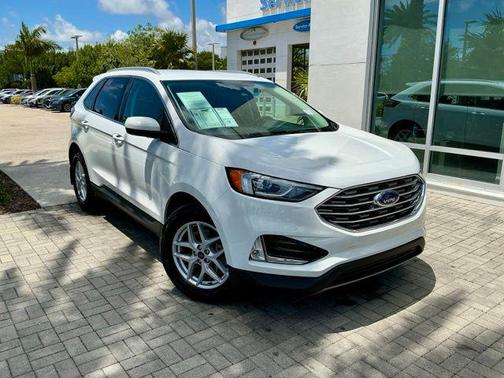 Oxford White 2021 Ford Edge SEL
