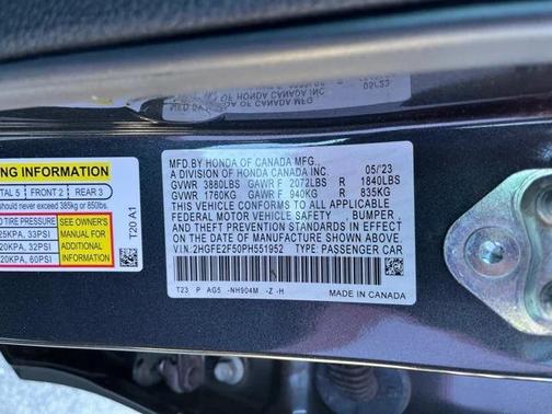 2023 Honda Civic Sport