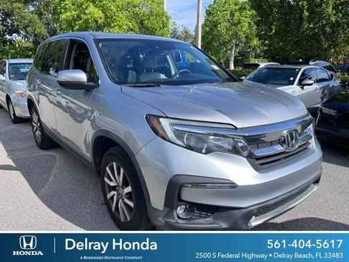 Lunar Silver 2021 Honda Pilot 2WD EX-L