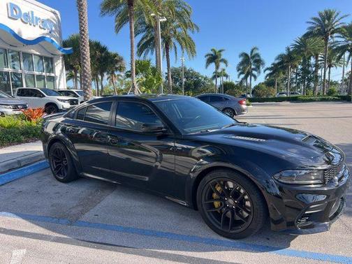 Pitch Black Clearcoat 2023 Dodge Charger SRT Hellcat
