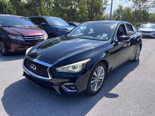 Black Obsidian 2018 INFINITI Q50 3.0t LUXE