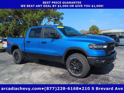 Hydro Blue Pearlcoat 2025 RAM 1500 Rebel