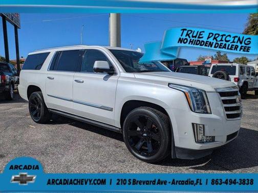 Crystal White Tri-Coat 2020 Cadillac Escalade ESV Premium Luxury