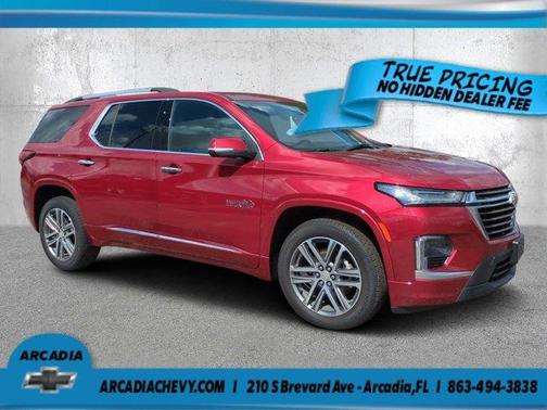 Radiant Red 2023 Chevrolet Traverse High Country