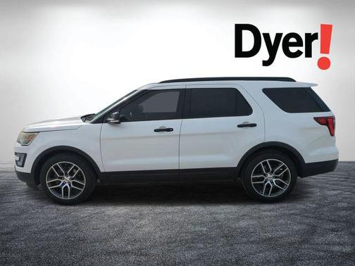 WHITE PLATINUM MET TRI-COAT 2017 Ford Explorer sport