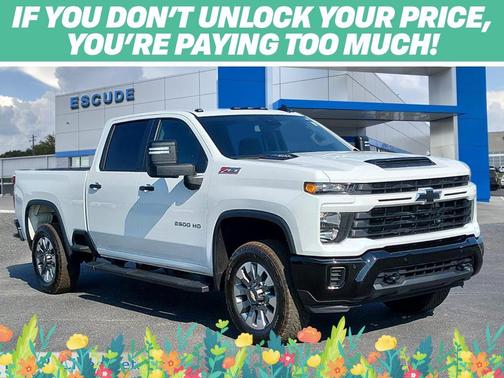Summit White 2025 Chevrolet Silverado 2500 Custom