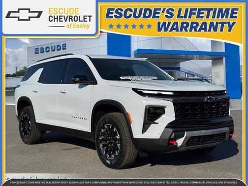 Polar White Tricoat 2026 Chevrolet Traverse AWD Z71