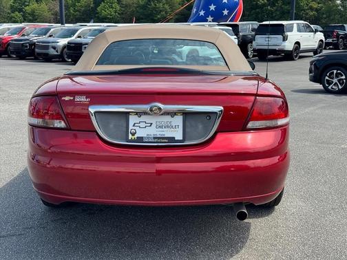Inferno Red Tinted Pearlcoat/Sandalwood Cloth Top 2004 Chrysler Sebring Base
