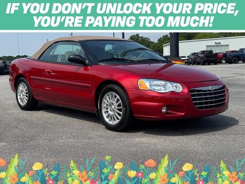 Inferno Red Tinted Pearlcoat/Sandalwood Cloth Top 2004 Chrysler Sebring Base