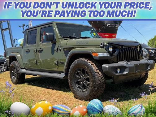 Sarge Green Clearcoat 2021 Jeep Gladiator Willys 4x4