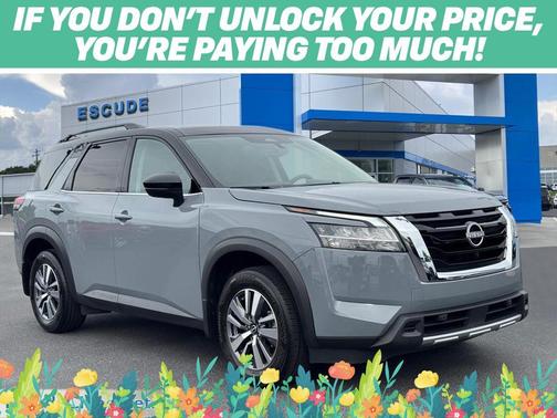 Solid Gray/Super Black 2024 Nissan Pathfinder SL FWD